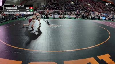 3A 132 lbs Cons. Round 1 - Logan Bronson, Declo vs Tucker Henne, Nampa Christian