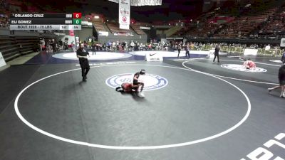 75 lbs Champ. Rd Of 16 - Orlando Cruz, Red Wave Wrestling vs Eli Gomez, Imperial Wrestling