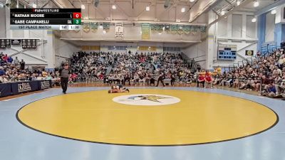 113 lbs 1st Place Match - Gabe Campanelli, Salesianum vs Nathan Moore, Laurel H S