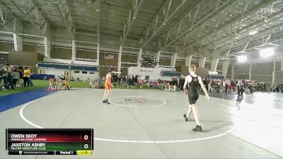 122 lbs Round 2 - Jaxston Ashby, Falcon Wrestling Club vs Owen Skoy, American Fork Cavemen