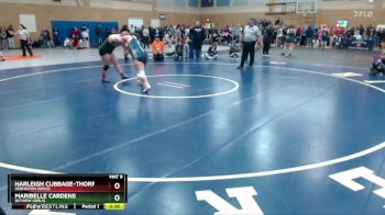 190lbs Cons. Round 5 - Maribelle Cardens, Skyview (Girls) vs Harleigh Cubbage-Thorp, Hermiston (Girls)