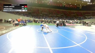 3A Boys 138 lbs Cons. Round 2 - Kash Lawless, North Valley Boys vs Nathan Beck, Nyssa Boys