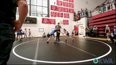 91 lbs Semifinal - Layla Achziger, Choctaw Ironman vs Loretta Peters, Stroud Youth Wrestling Club