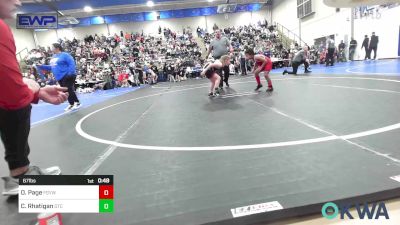 67 lbs Rr Rnd 2 - Ollie Page, Fort Gibson Youth Wrestling vs Cannon Rhatigan, Grove Takedown Club