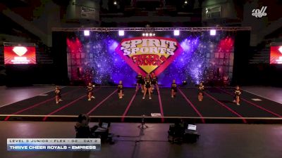 Thrive Cheer Royals - Empress [2026 L3 Junior - Flex - D2 Day 2] 2026 Spirit Sports Colorado Springs Nationals