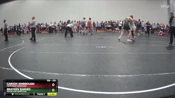 135 lbs Round 1 - Brayden Barnes, Woodland Wrestling vs Carson Kimbrough, Compound Wrestling