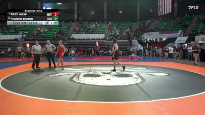 7A 132 lbs Champ. Round 1 - Hudson Beadle, Florence vs Riley Hulwi, Hewitt-Trussville