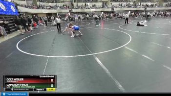 145 lbs Quarterfinal - Cameron Finch, LAW - Lacrosse Area Wrestlers vs Colt Weiler, Auburndale