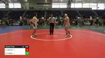160 lbs Quarterfinal - Dwight Weimer, Driller WC vs Magnus Frable, Wyoming Seminary