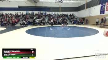 132 lbs 5th Place Match - Garrett Edwards, Cashmere vs Logan Allen, Freeman
