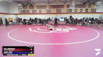 124 lbs Cons. Semi - Joy Jeremiah, Simpson University vs Sara Vela, Menlo College