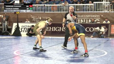 125 lbs Semifinal - Desmond Pleasant, Drexel vs Charlie Farmer, Army West Point