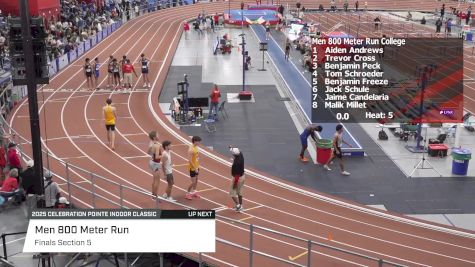 Men's 800m, Finals 5