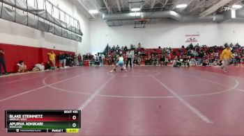 132 lbs Cons. Round 3 - Blake Steinmetz, Greeley West vs Apurva Adhikari, Overland