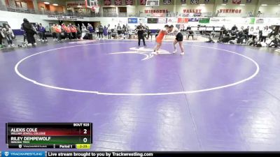235 lbs 1st Place Match - Alexis Cole, William Jewell College vs Riley Dempewolf, Indiana Tech