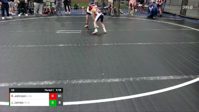 48 lbs Round 6 (8 Team) - Ryker Johnson, U2 Upstate Uprising Blue vs Joe James, Revival Black