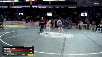 Girls 125 lbs Quarterfinal - Adyson Lewis, Pasco (Girls) vs Kai Pare, Cariboo Hill (Girls)