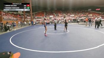 100 lbs Semifinal - Kennedy Portlock, Carbondale-Santa Fe Trail HS vs Adrian Salcido, Colby HS
