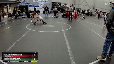 76 lbs Round 1 (4 Team) - Brenner Wilson, Revival Uprising Orange vs Caleb Tsikerdanos, Warhawks