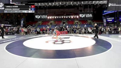 125 lbs Champ. Rd Of 64 - Ariella Dobin, IL vs Adriana DeGroat, MA