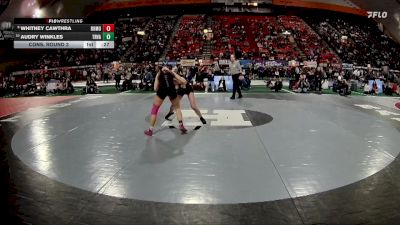 G 120 lbs Cons. Round 3 - Audry Winkles, Tri-Valley vs Whitney Cawthra, Rocky Mountain