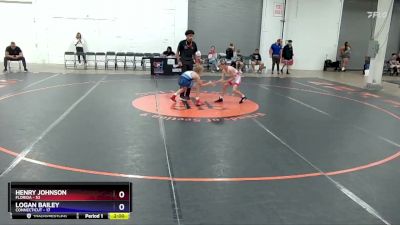 77 lbs Round 2 (8 Team) - Henry Johnson, Florida vs Logan Bailey, Connecticut