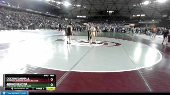 92 lbs Champ. Round 2 - Josiah Deonigi, Mat Demon Wrestling Club vs Colton Darnall, Deer Park Ironman Wrestling Club