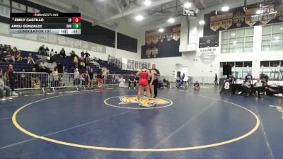 155 lbs Consolation 1st - Emily Castillo, Sierra Vista vs Areli Gonzalez, Sonora