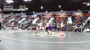 285 lbs Quarterfinals (8 Team) - Drew Webster, Three Rivers vs Brigham Smith, Freeland
