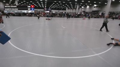 140 lbs Cons. Sub-rd Of 16 - Kamryn Salena, Grind Wrestling Club vs Nicole Dziura, Toss Em Up Wrestling Academy