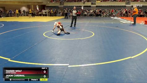 50 lbs Semifinal - Tanner Wolf, Grand Rapids vs Jaxon Cardinal, K-M