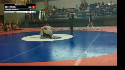 157 lbs Conrad Kopari, Dickinson vs Broc Frank, Powell
