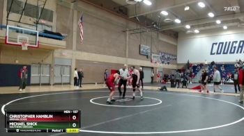 157 lbs Champ. Round 1 - Christopher Hamblin, Oregon State vs Michael Shick, Southern Oregon