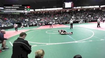 114 lbs Cons. Round 2 - Carter Abbott, BRN3 vs Gunner McDowell, TBG1