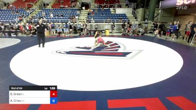 138 lbs Rnd Of 64 - Brandon Green, IL vs Aric Criss, OH