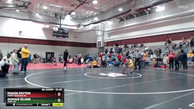 51-55 lbs Round 4 - Domani Island, Avon WC vs Mason Payton, Perry Meridian WC