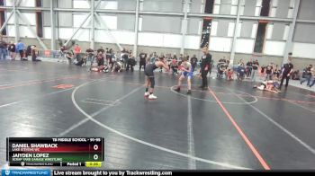 91-95 lbs Round 3 - Daniel Shawback, Lake Stevens WC vs Jaiyden Lopez, Scrap Yard Garage Wrestling