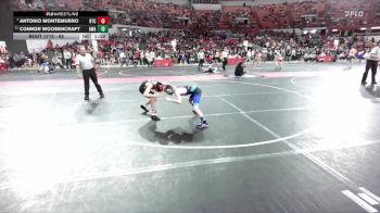 85 lbs Semifinal - Connor Woosencraft, Askren Wrestling Acadamy vs Antonio Montemurro, B.A.M Training Center