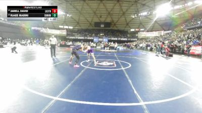 Boys 4A 157 lbs Champ. Round 1 - Jarell David, Lake Stevens vs Rjaee Mabini, Sumner