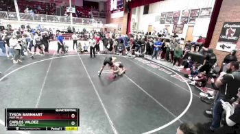 145 lbs Quarterfinal - Carlos Valdez, Bishop Kelly vs Tyson Barnhart, Post Falls