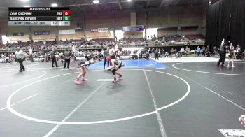101 lbs Rr Rnd 1 - Lyla Oldham, Pikes Peak Warriors vs RaeLynn Geyer, Hays Wrestling Club