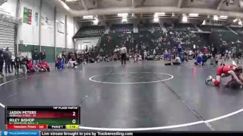 102 lbs Finals (2 Team) - Jaden Peters, Nebraska Titans vs Riley Bishop, G.I. Grapplers Gold