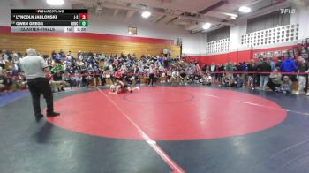 126 lbs Quarterfinal - Lyncoln Jablonski, John Stark vs Owen Gregg, Concord