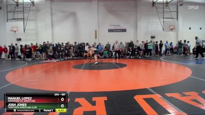 187 lbs Semifinal - Josh Jones, Yorktown Wrestling Club vs Manuel Lopez, Woodford Co. Wrestling