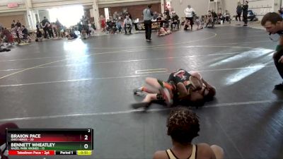 64 lbs Round 1 (6 Team) - Braiion Pace, Ohio Heros vs Bennett Wheatley, Hazel Park Vikings