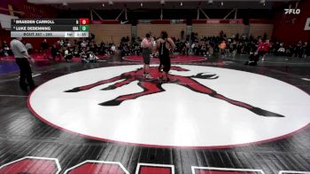 285 lbs Quarterfinal - Braeden Carroll, Novato vs Luke Debenning, Granada