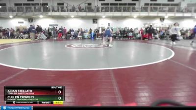 126 lbs Champ. Round 2 - Aidan Stellato, Team Jeff Wrestling Club vs Cullen Crowley, Fighting Irish Wrestling Club