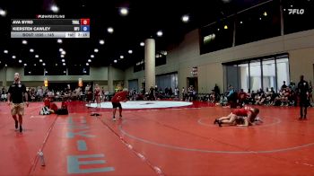 145 lbs Round 1 - Ava Byrd, Trojan Wrestling Academy LLC vs Kiersten Cawley, Not Plain Janes