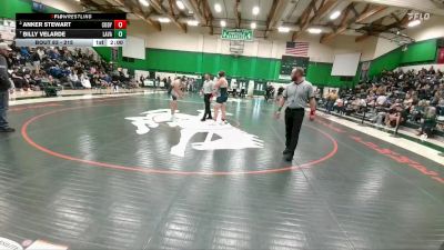 215 lbs Quarterfinal - Billy Velarde, Lander Valley vs Anker Stewart, Cody