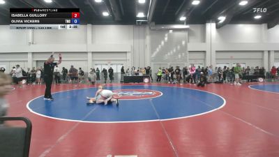 140 lbs Cons. Semis - Isabella Guillory vs Olivia Vickers, Team Missouri Select